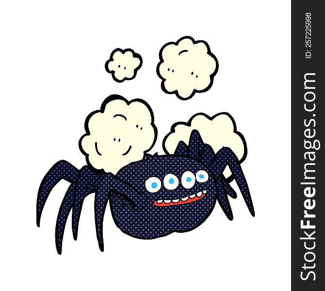 Cartoon Spooky Spider