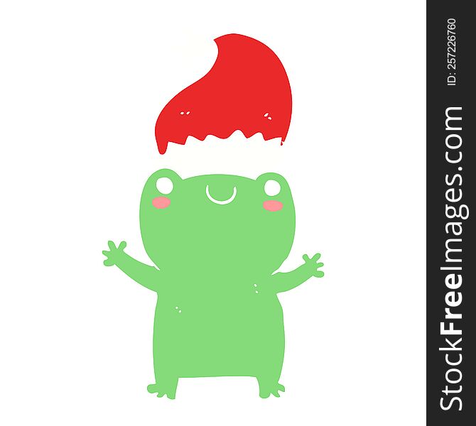 Cute Christmas Frog