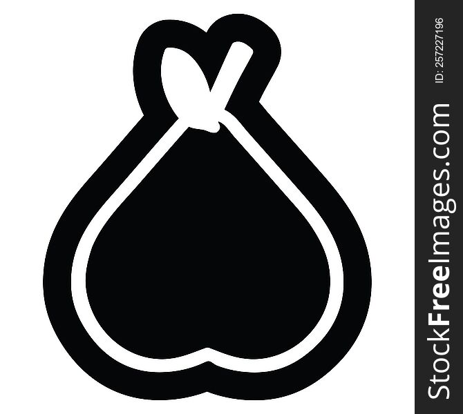 organic pear icon symbol