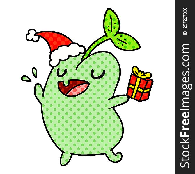 Christmas Cartoon Of Kawaii Seed
