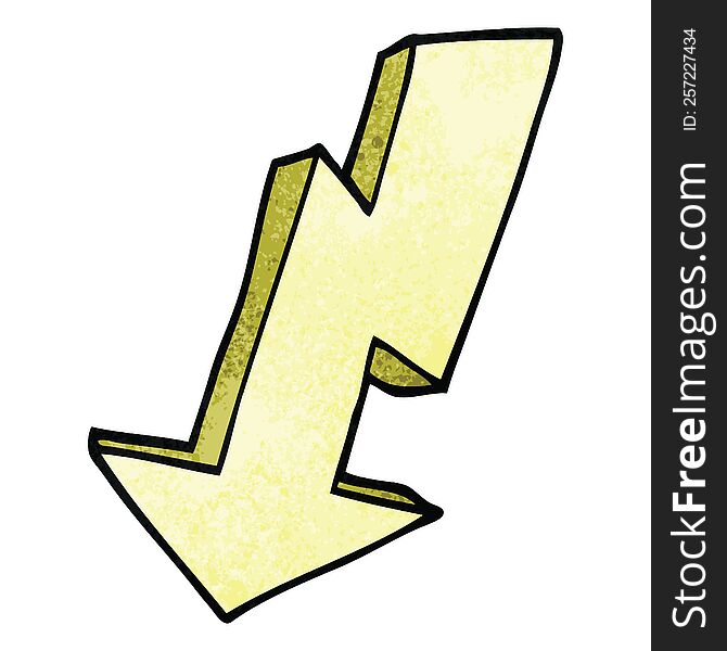 cartoon doodle lightning bolt