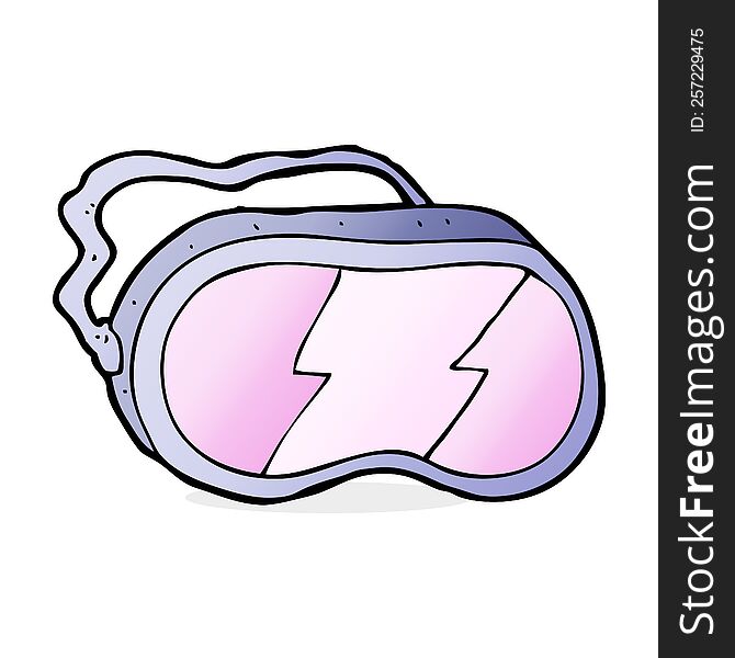 cartoon ski goggles