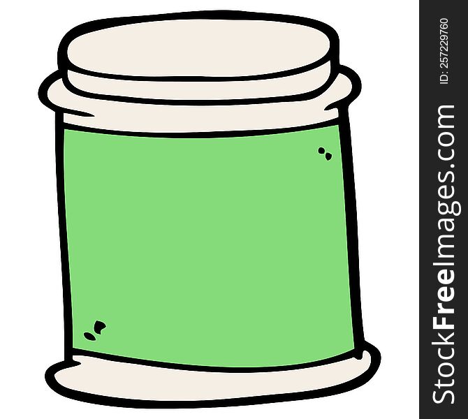 Cartoon Doodle Vitamin Pots