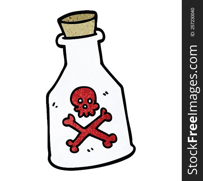 cartoon doodle poison