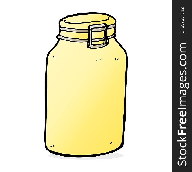 Cartoon Glass Jar