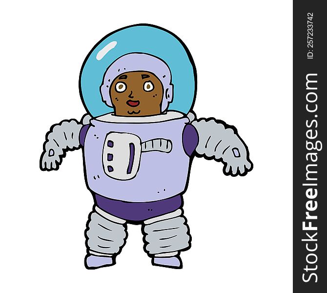 Cartoon Space Man