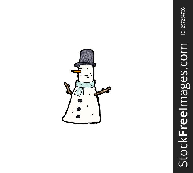 cartoon snowman