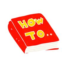 Cartoon How To Book Stock Photo