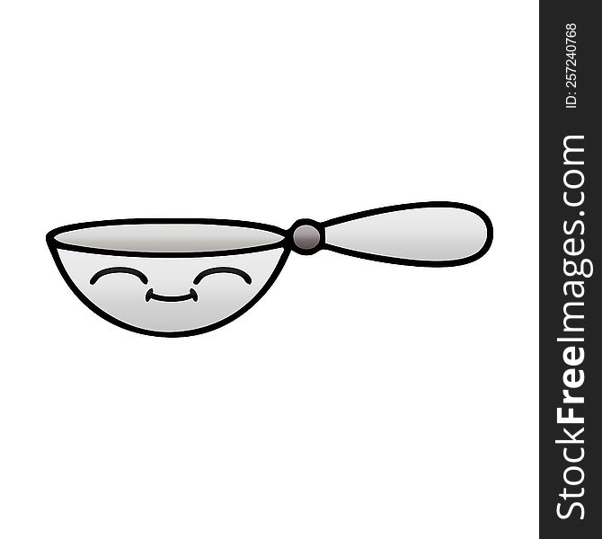 gradient shaded cartoon of a measuring spoon