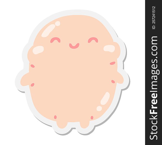 cartoon human sticker