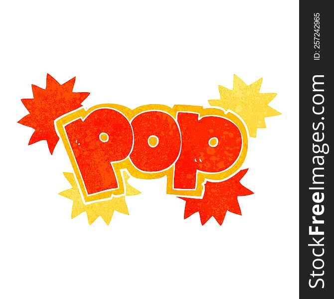 Retro Cartoon Pop Explosion Symbol