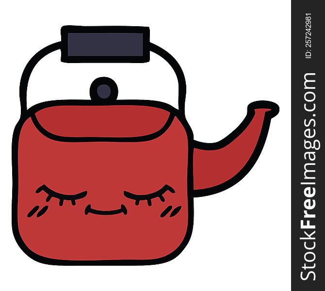 cute cartoon kettle