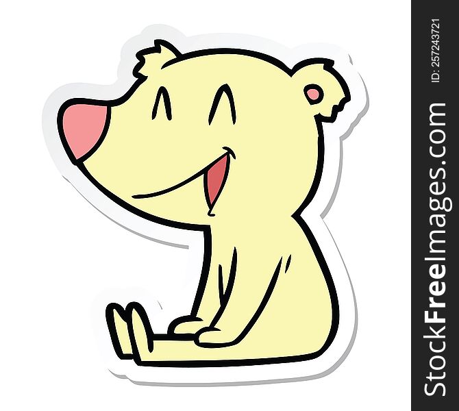 sitting bear cartoon