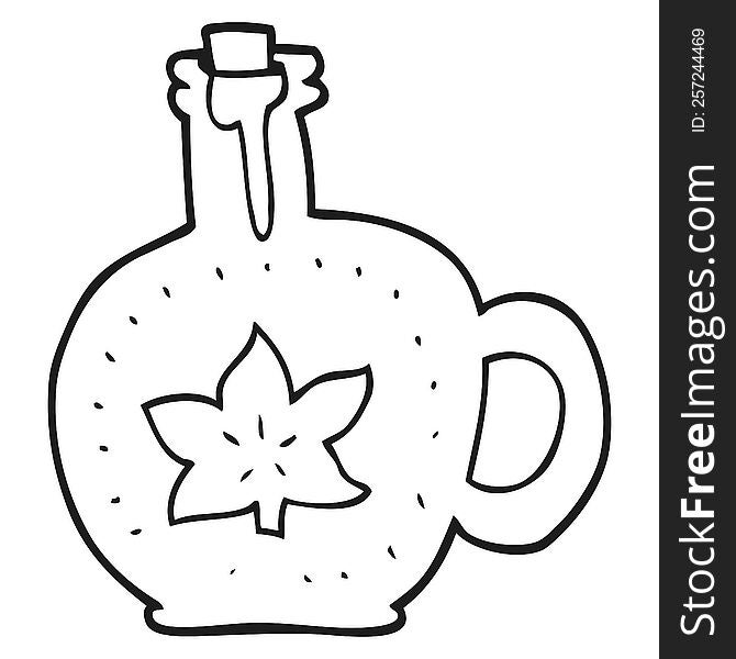 Black And White Cartoon Maple Syrup