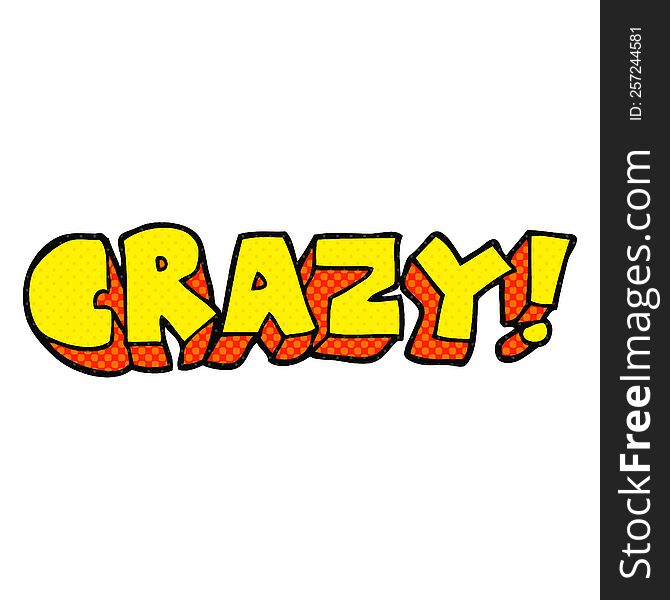 Cartoon Shout Crazy