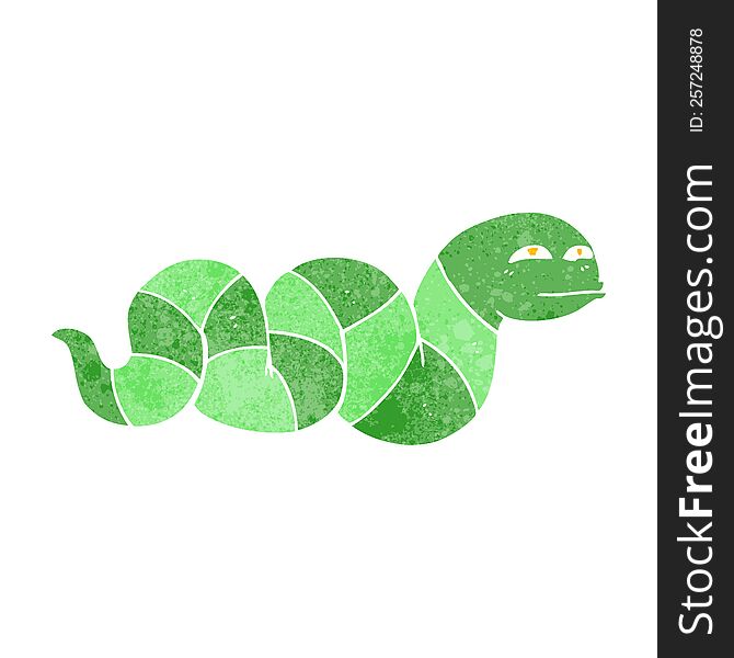 Retro Cartoon Snake