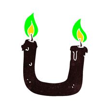 Burning The Candle At Both Ends Cartoon Stock Photos