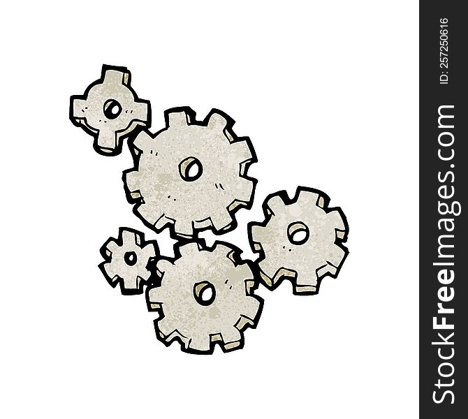 cartoon cogs and gears