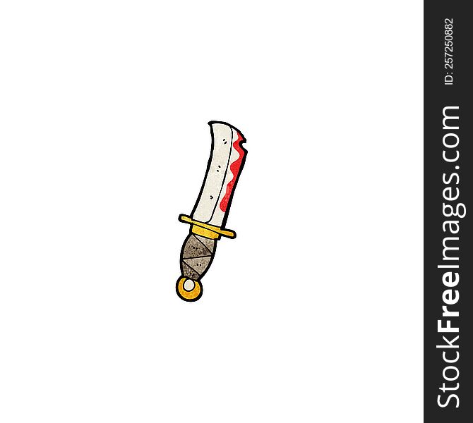 Cartoon Bloody Knife