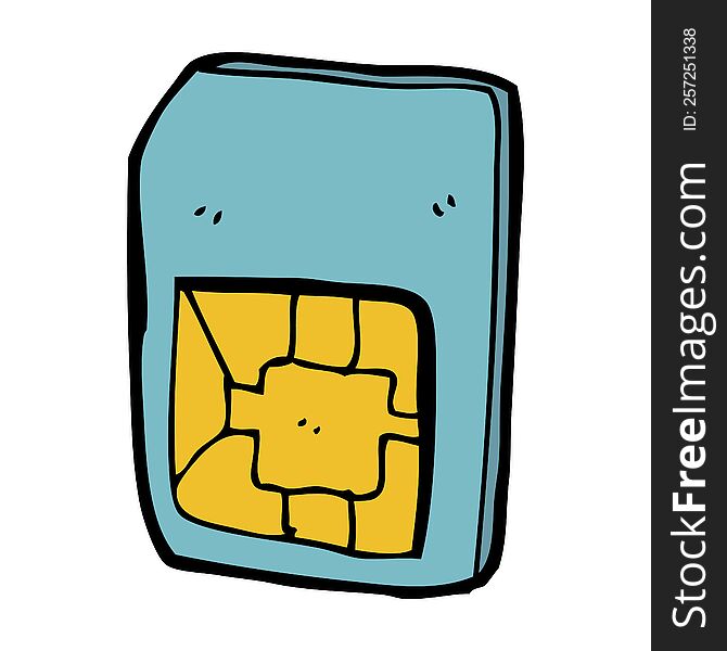 cartoon sim card