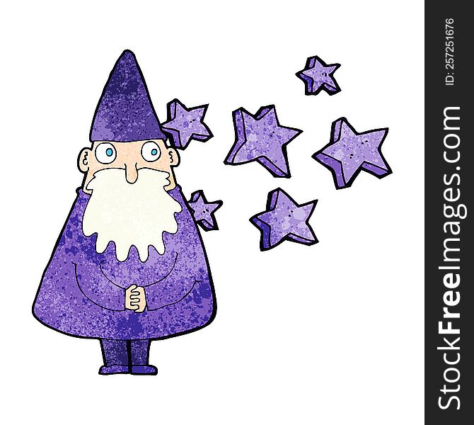 cartoon magical wizard. cartoon magical wizard