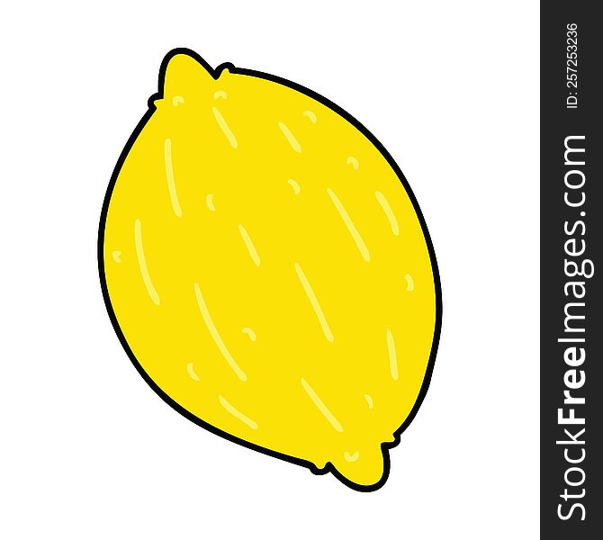 cartoon illustration of a lemon. cartoon illustration of a lemon