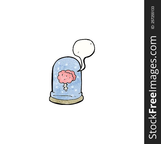 brain in jar cartoon