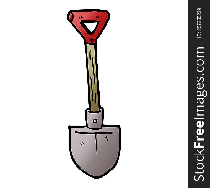 Cartoon Doodle Shovel