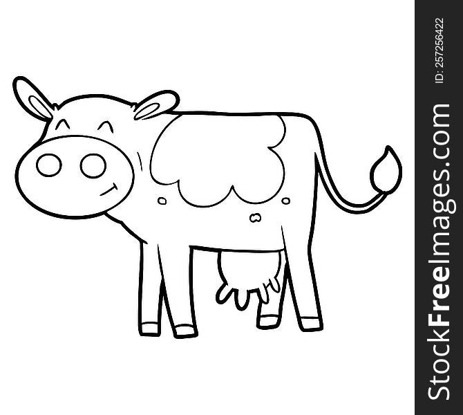 cartoon cow. cartoon cow