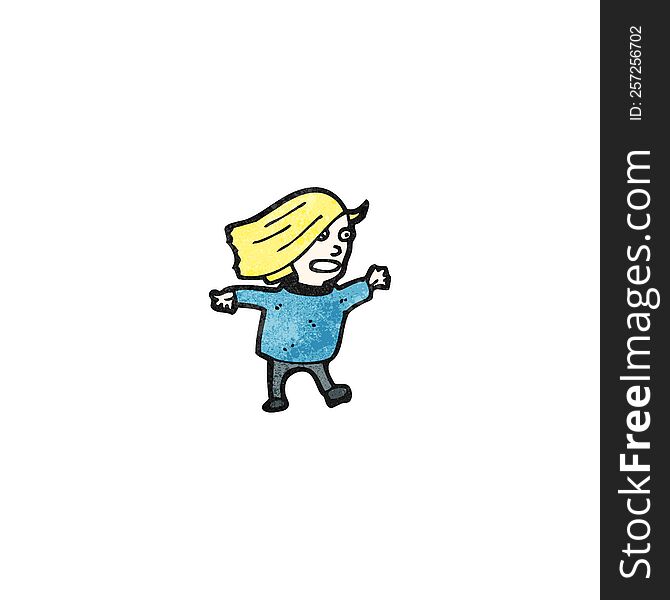 Cartoon Blond Woman