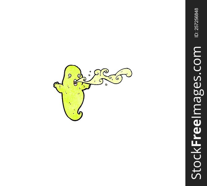 slimy ghost cartoon