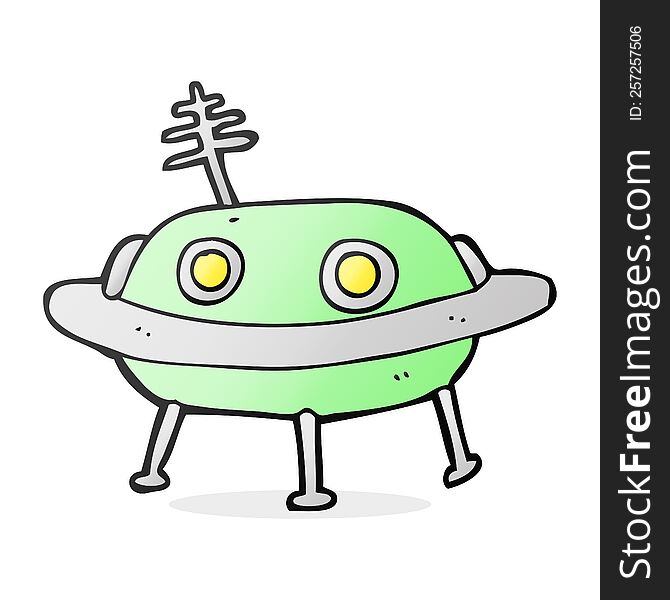 Cartoon Alien Spaceship