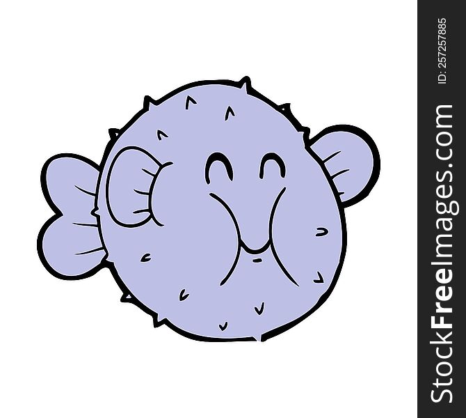 Cartoon Puffer Fish