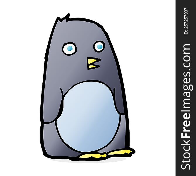 cartoon penguin