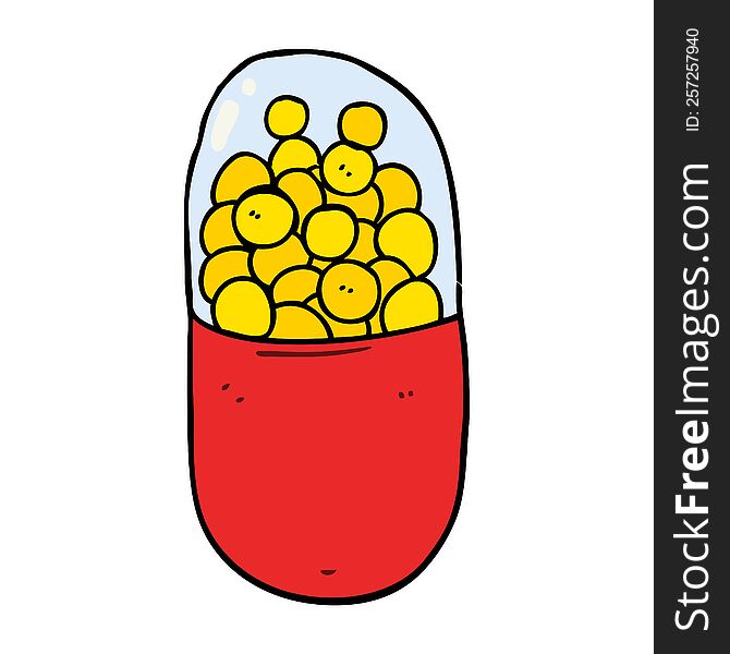 cartoon pill