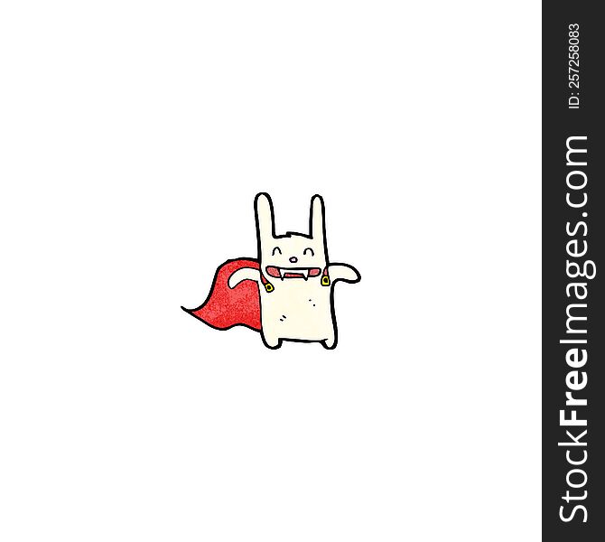 Cartoon Vampire Rabbit