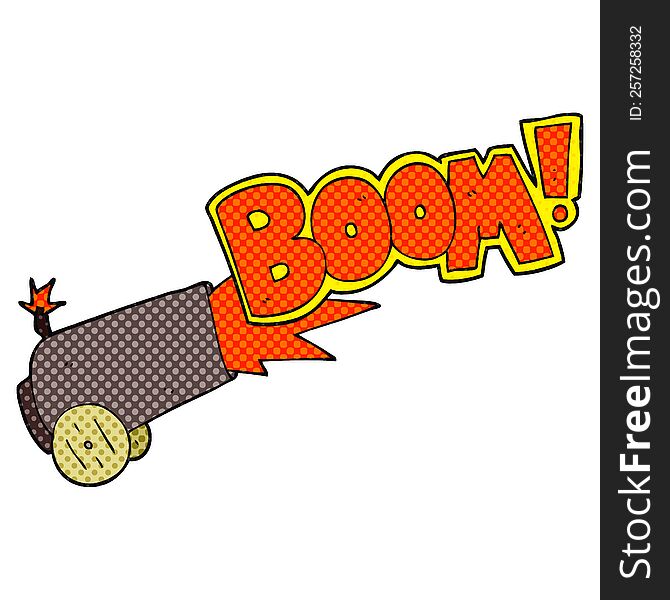 Cartoon Cannon Firing