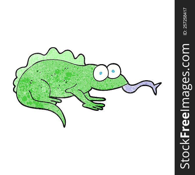 Textured Cartoon Lizard