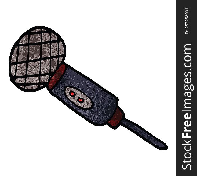 Cartoon Doodle Microphone