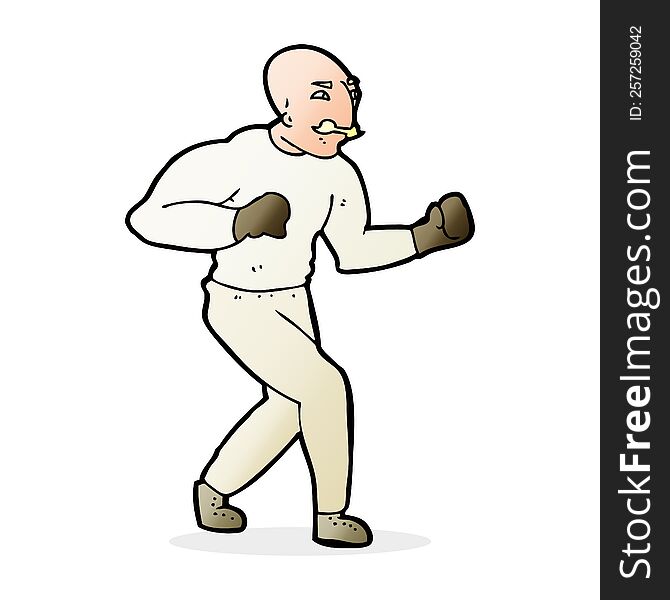 cartoon victorian boxer