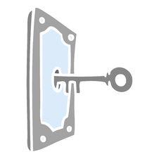 Free Cartoon Doodle Of A Door Handle Stock Photography - 257261362