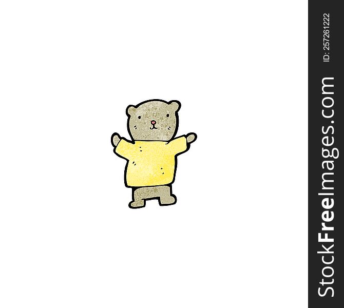 cartoon little teddy bear
