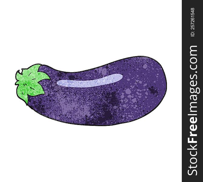 textured cartoon eggplant