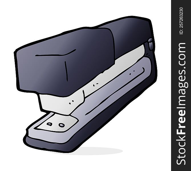 cartoon office stapler