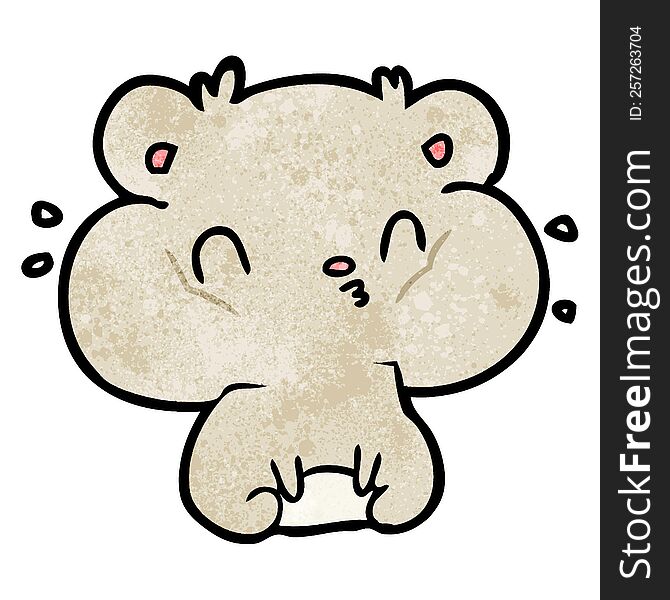 cartoon hamster with full cheek pouches. cartoon hamster with full cheek pouches