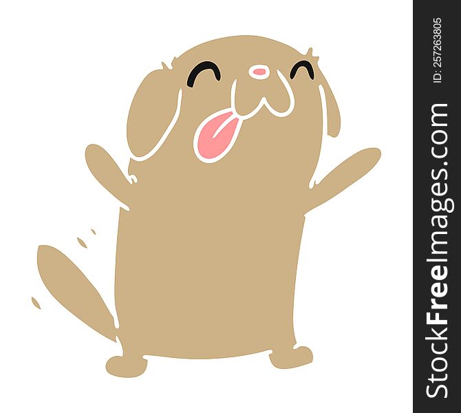 Cartoon Kawaii Of A Cute Dog