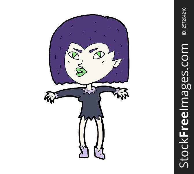 cartoon vampire girl