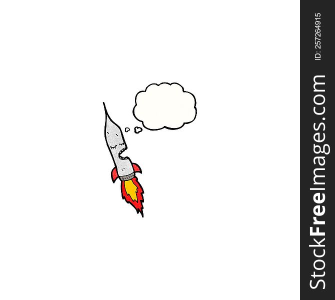 Rocket Cartoon Character