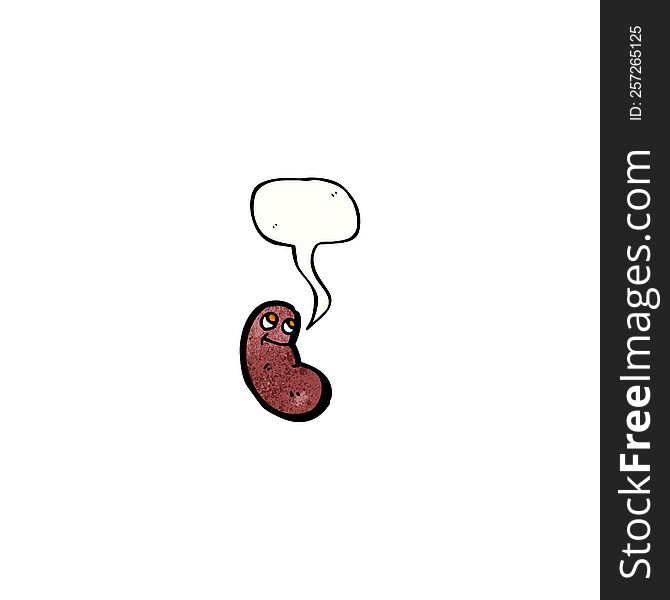 Cartoon Kidney Bean