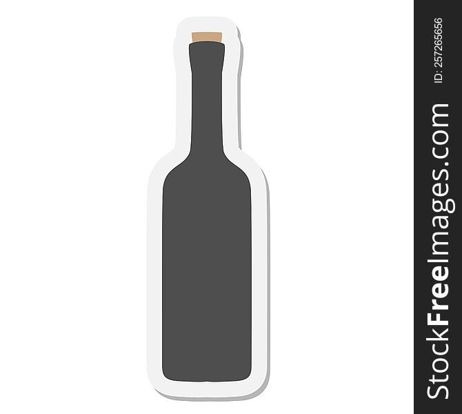 wine bottle sticker